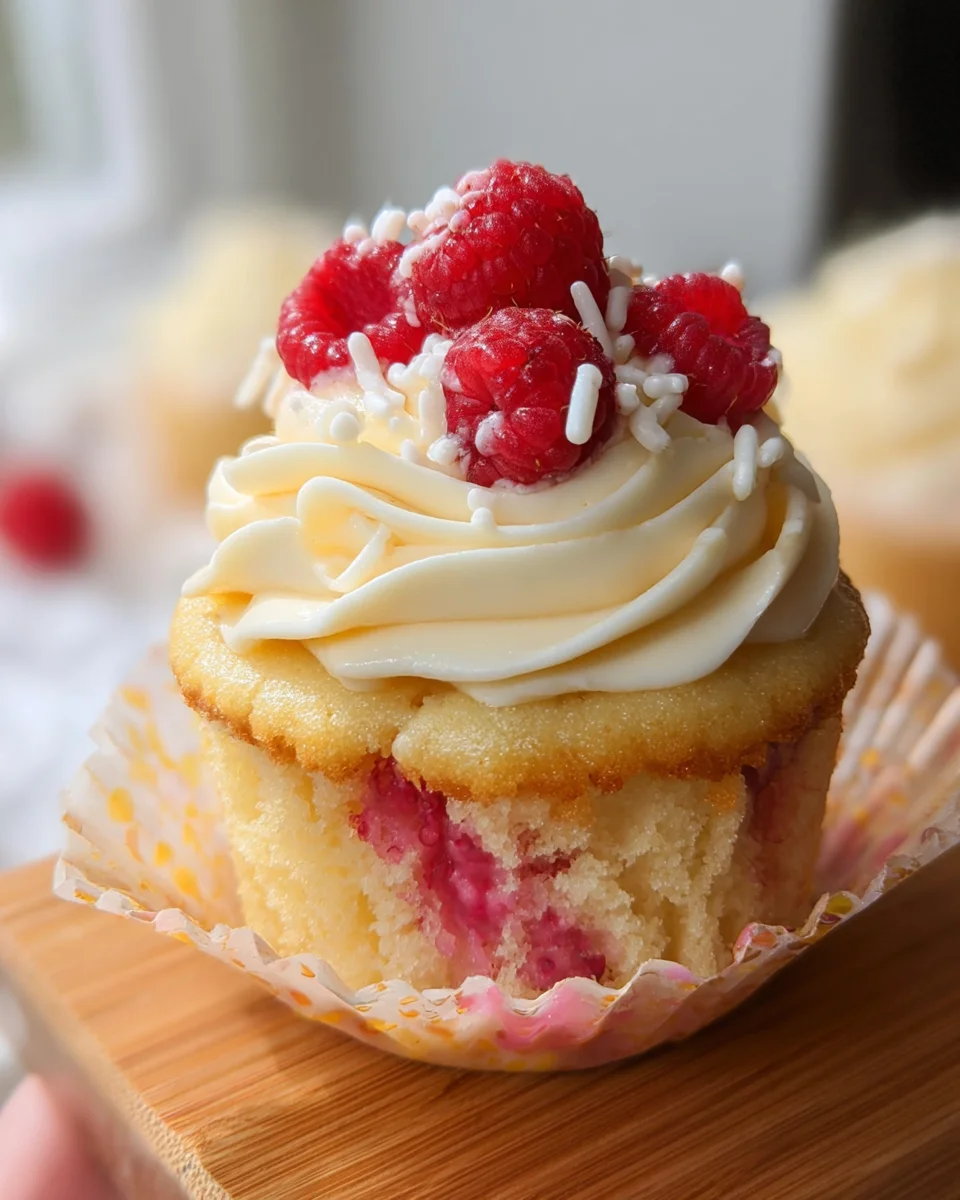 The Best White Chocolate Raspberry Cupcakes