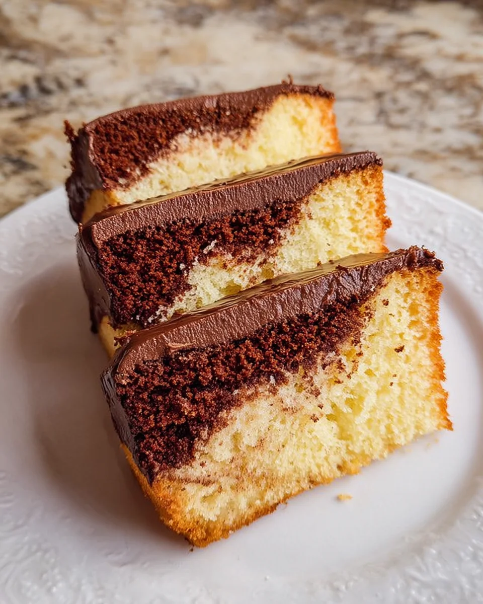 Three Layer Pound Cake