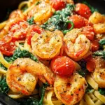 Tomato Spinach Shrimp Pasta 21 Tomato Spinach Shrimp Pasta