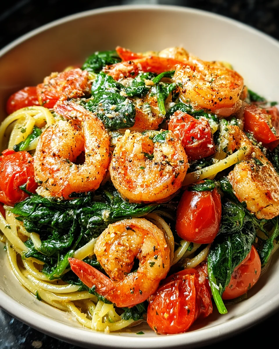 Tomato Spinach Shrimp Pasta 19 Tomato