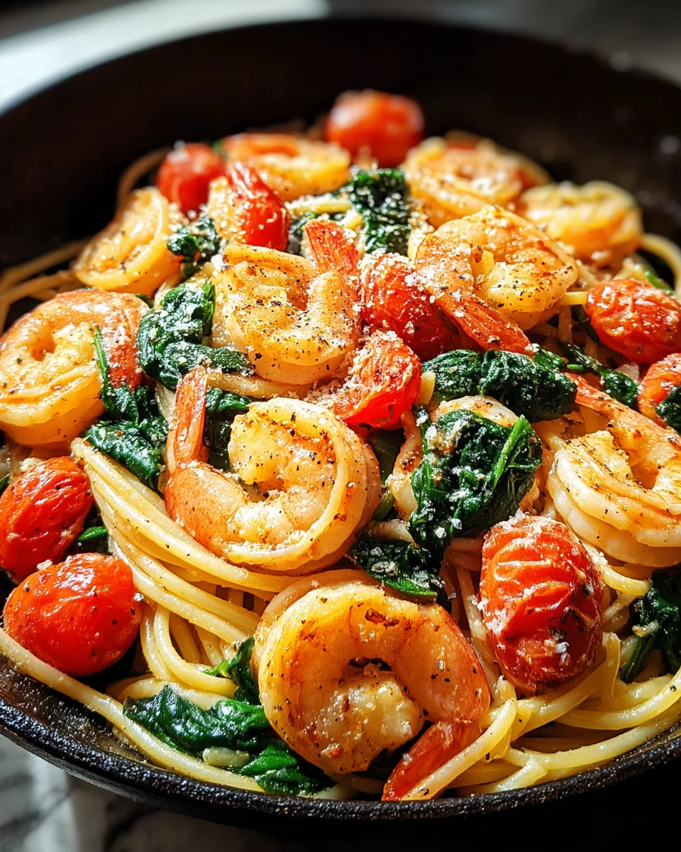 Tomato Spinach Shrimp Pasta 19 Tomato