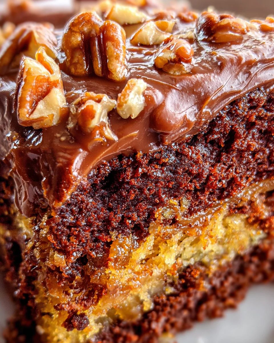 Turtle Caramel Cake