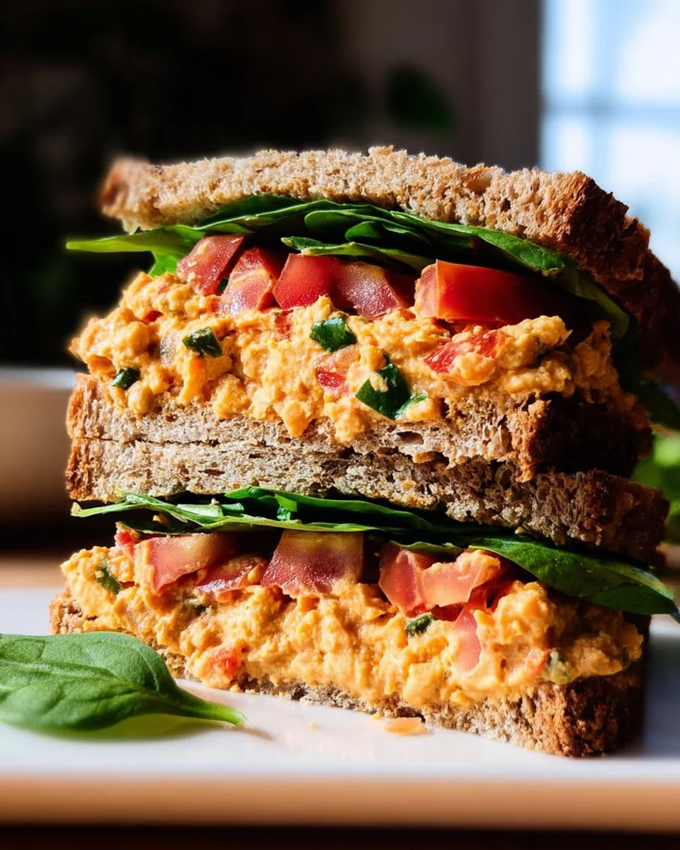Vegan Buffalo Chickpea Salad Sandwich 20 Vegan