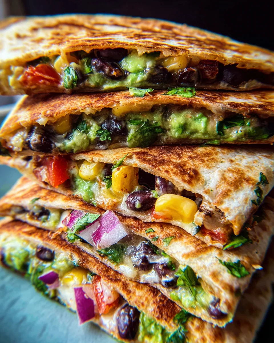 Vegan Quesadillas with Black Beans and Avocado 23 Vegan