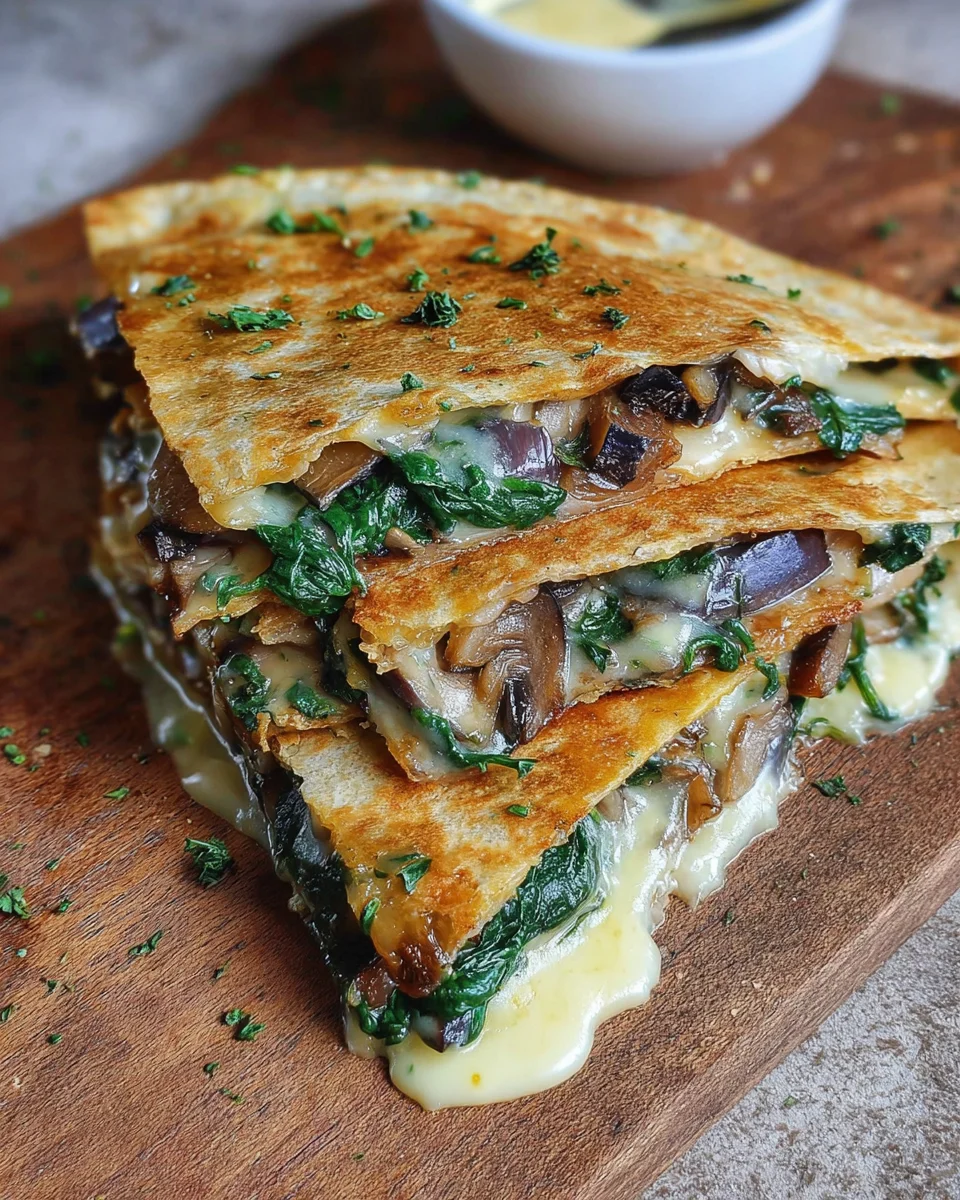 Vegan Spinach Quesadillas 18 Vegan