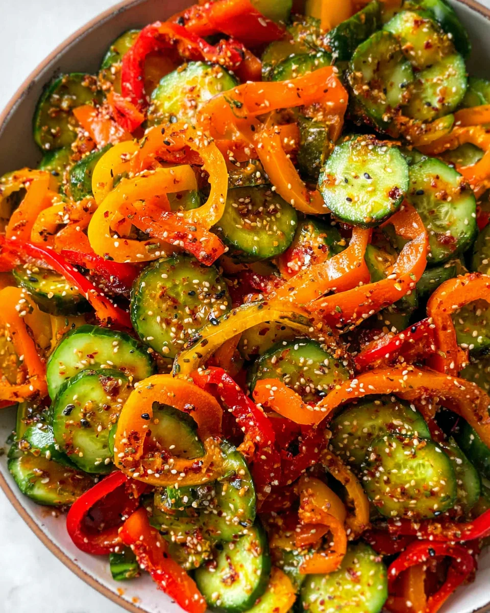 Viral Cucumber Pepper Salad 17 Viral