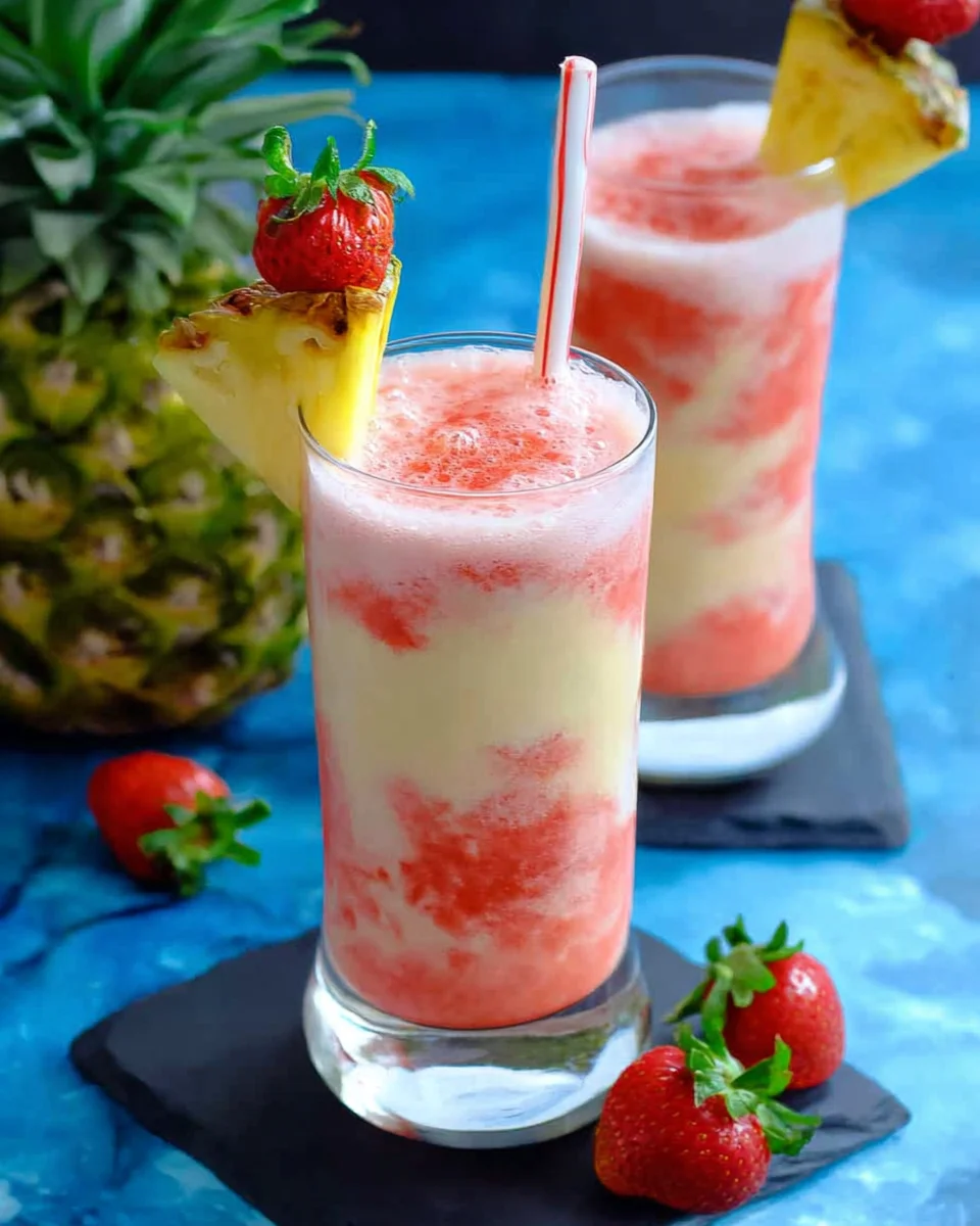 Virgin Strawberry Pina Colada