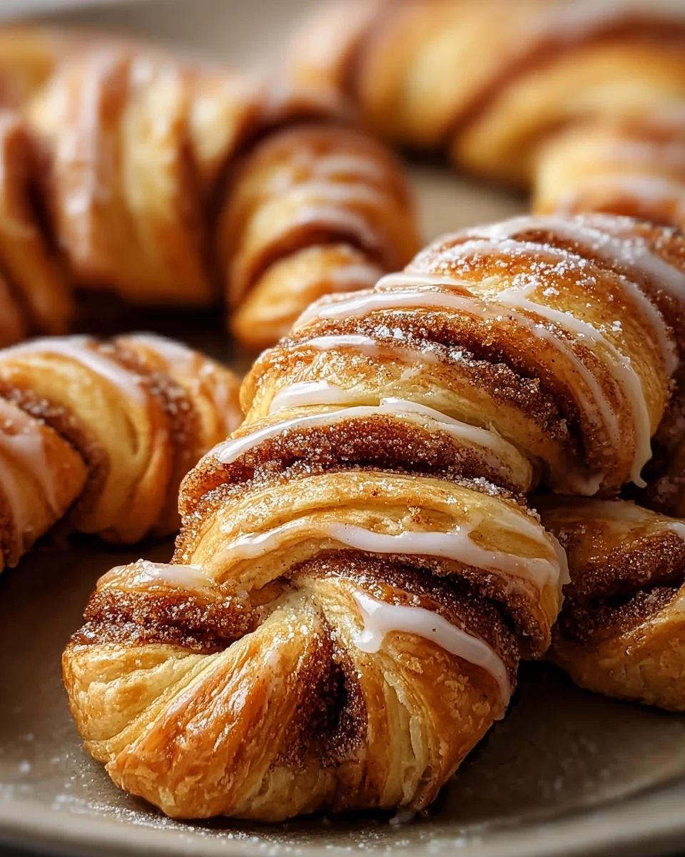 Warm Cinnamon Crescent Twists