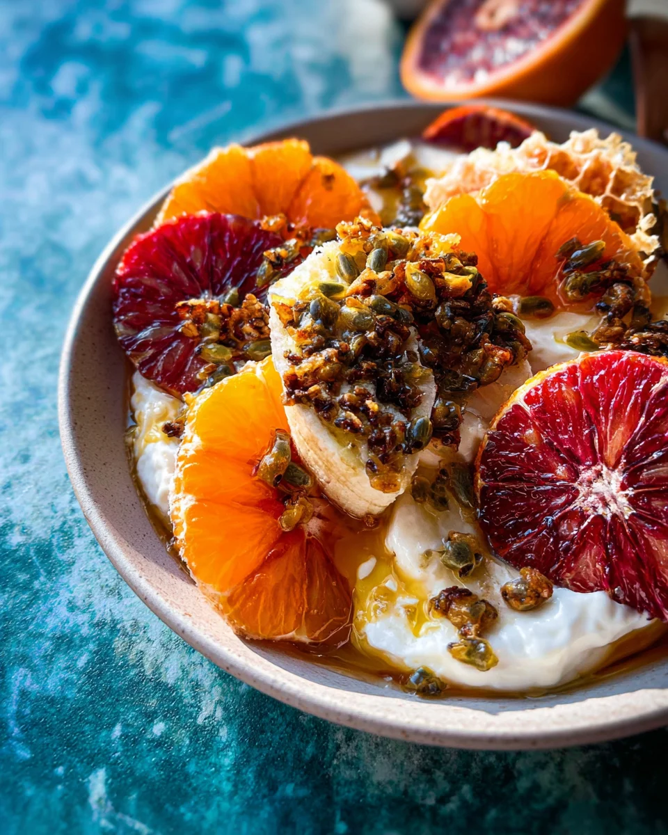 Winter Citrus Ricotta Breakfast Bowl with Honeycomb. 17 Winter